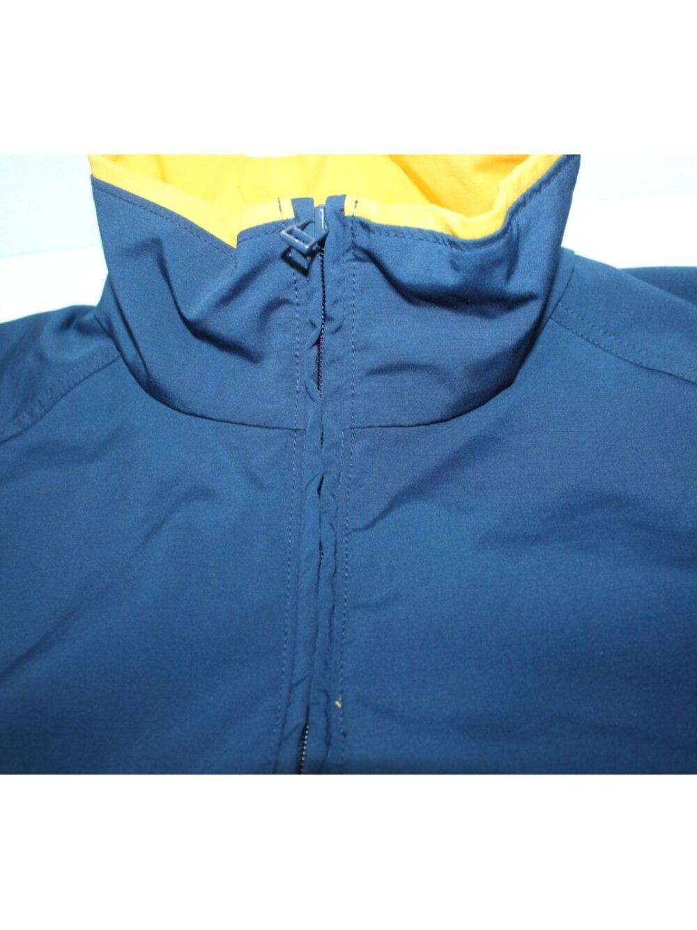 Vintage Columbia Warm Up Jacket Jersey Lined 1/4 Zip Michigan Embroidered Logo L - Picture 4 of 12